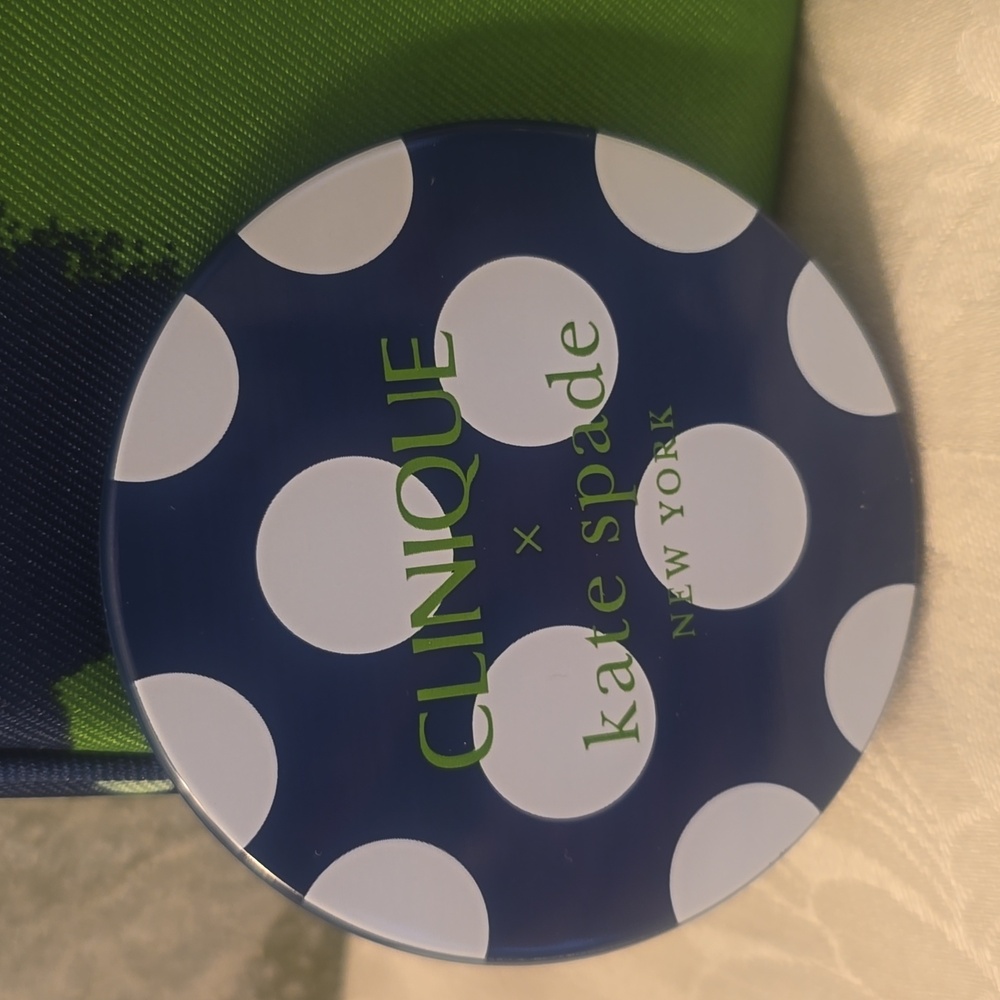 Clinique x Kate Spade Cosmetic Bag, Mirror, Lipstick & Moisture Surge New - Picture 6 of 8